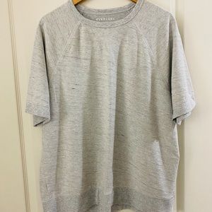 NWOT GRAY MEN’S EVERLANE SHORT SLEEVED SWEATSHIRT